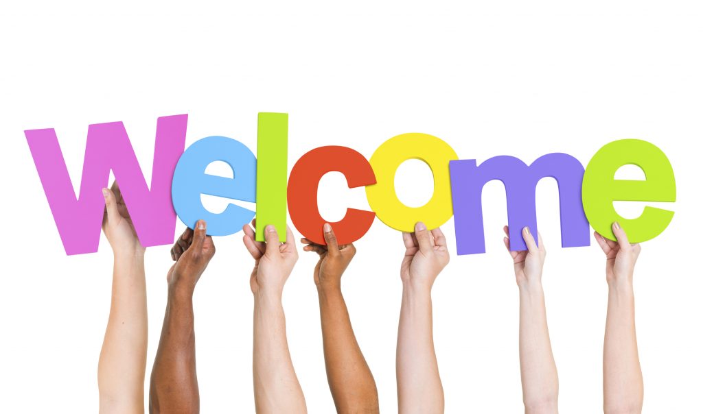 Decorative welcome image